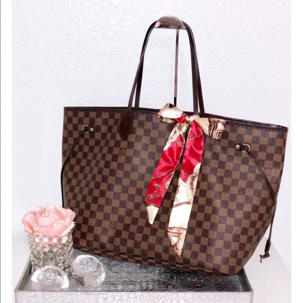 💯 Auth Louis Vuitton Neverfull GM Damier Ebene